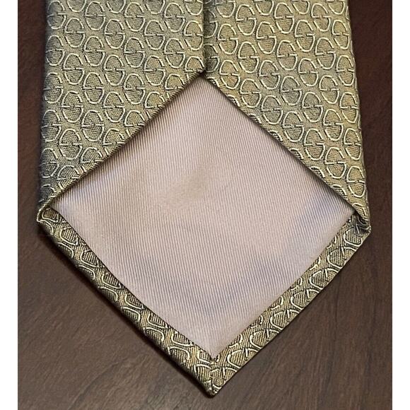 Lamberti Gold 100% Silk Men’s Neck Tie Made In Italy - Picture 2 of 9